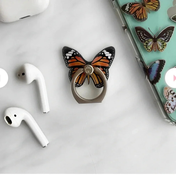 BNIB Velvet Caviar Butterfly Phone Grip and Stand - Picture 4 of 8